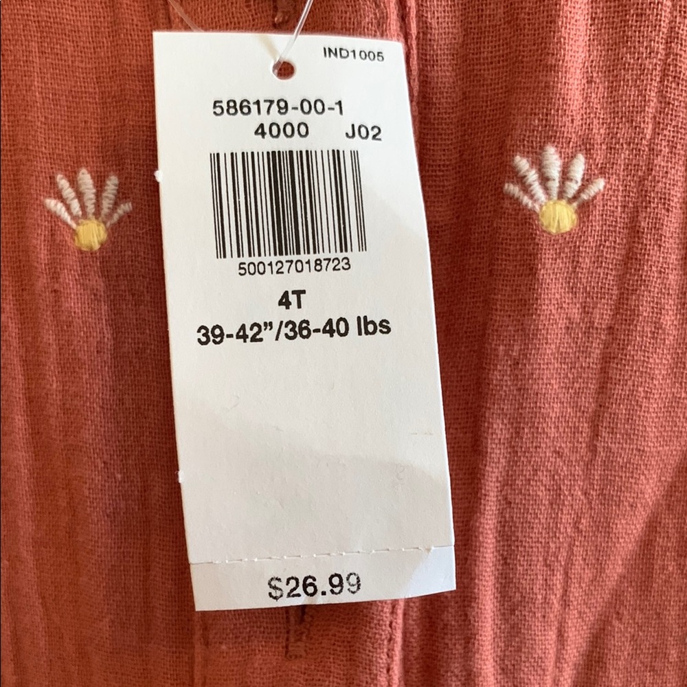 Old Navy Pink Blouse with Empire Waist and Puffed Sleeves - Picture 4 of 6